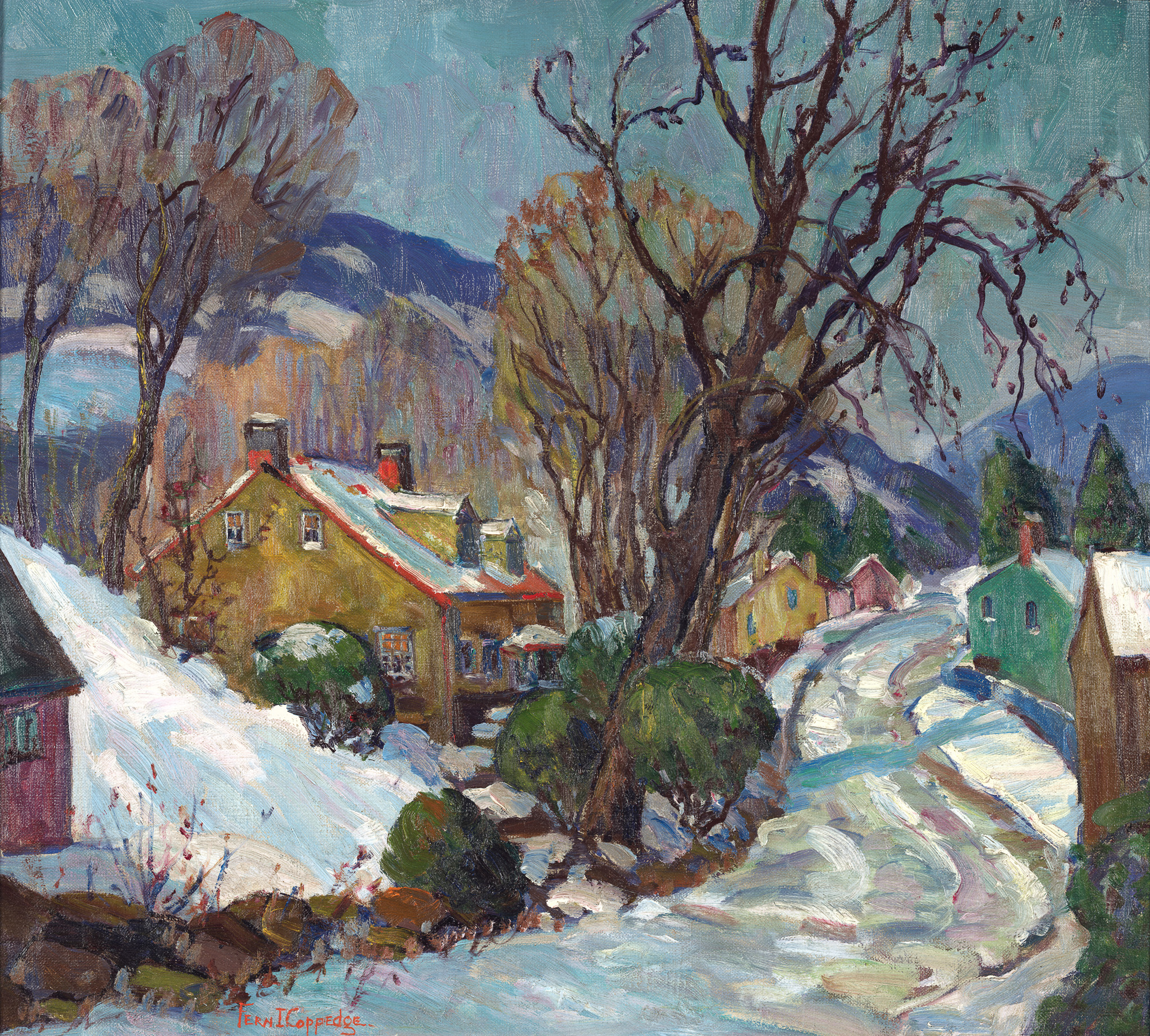 펀 코페지 - The Delaware in Winter - 캔버스액자 감성선물 - 상세 이미지 5