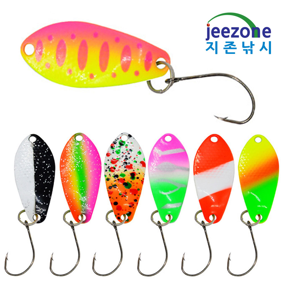 3.2cm 3.0g 7종 마이크로 스푼 세트 꺽지스푼 송어스푼 쏘가리