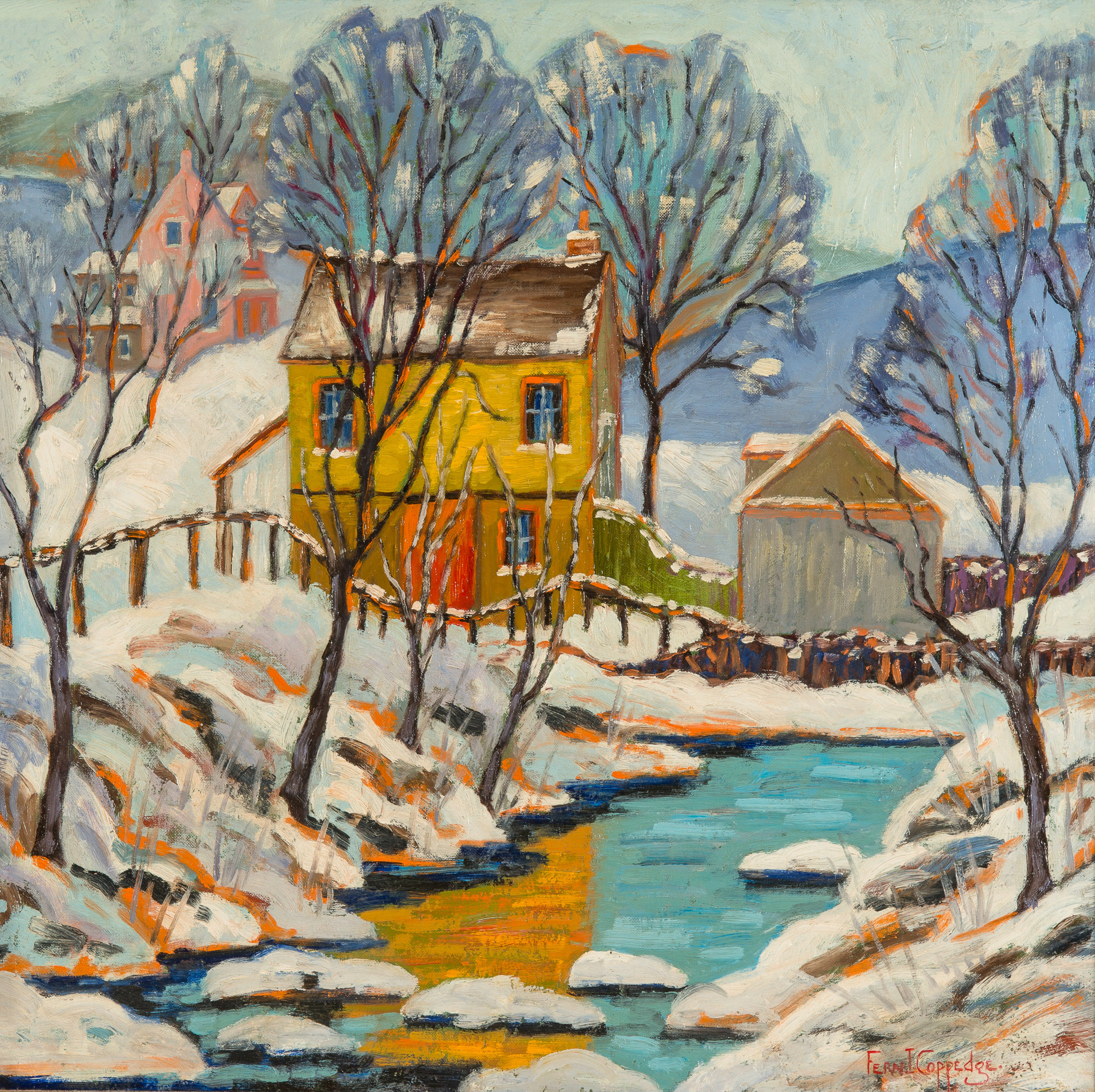 펀 코페지 - The Delaware in Winter - 캔버스액자 감성선물 - 상세 이미지 4