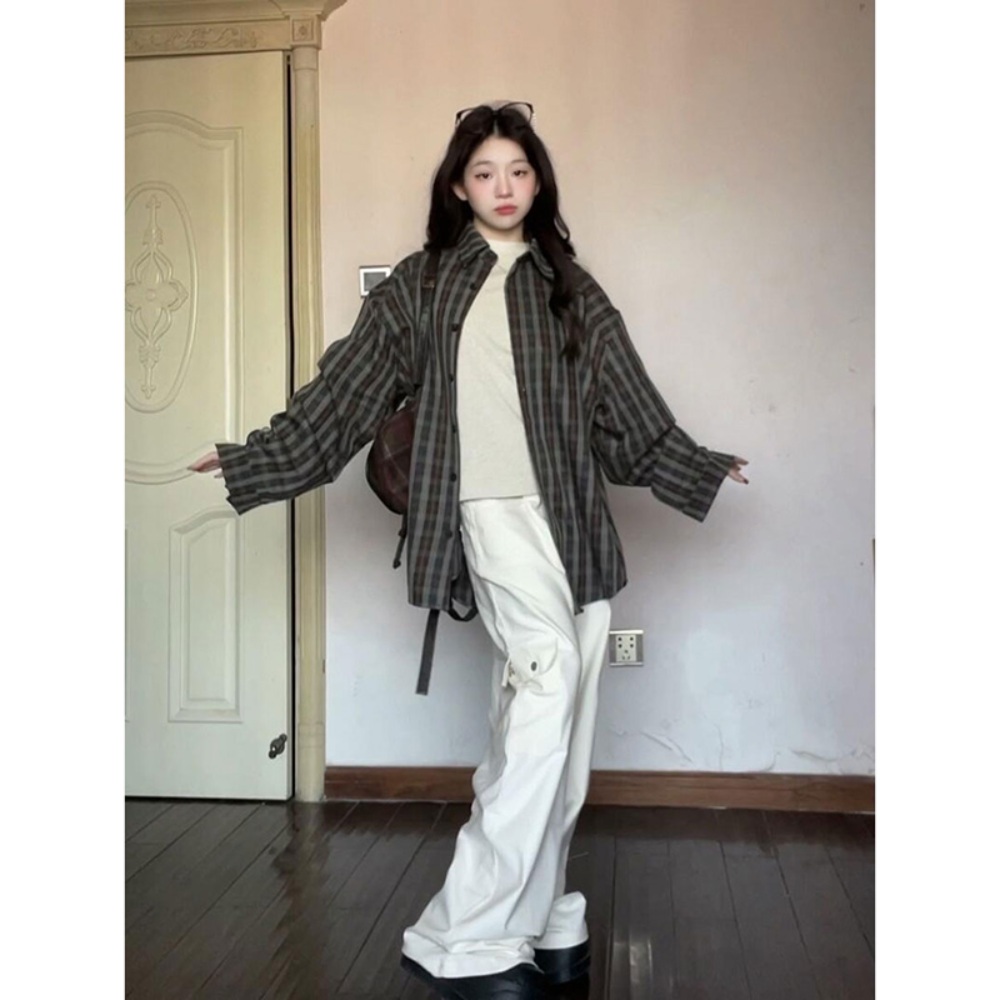지락이의 뛰뛰빵빵 이영지 셔츠 블라우스 복고풍 너드 의상 옷 패션 - 메인 이미지