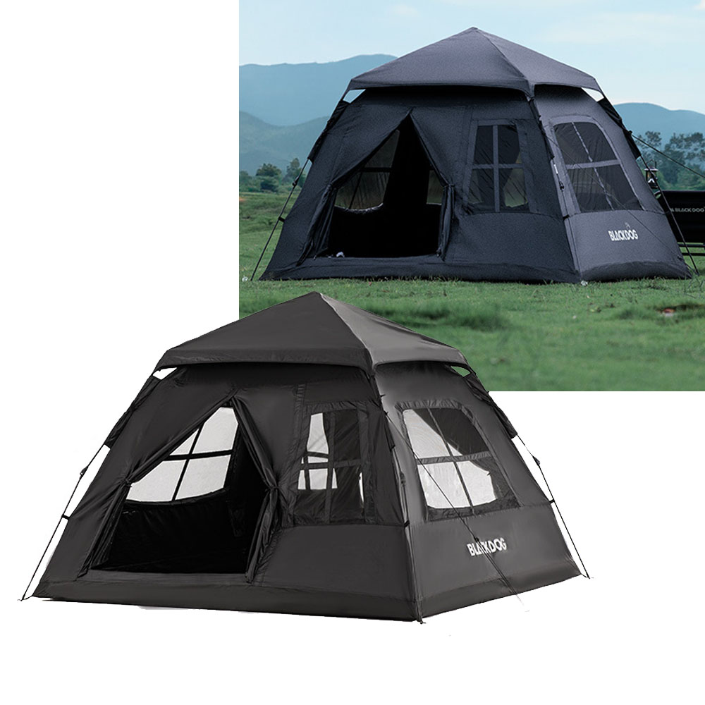 네이처하이크 블랙독 원터치 자동 오토 텐트 피크닉 백패킹 캠핑 블랙코팅 블랙