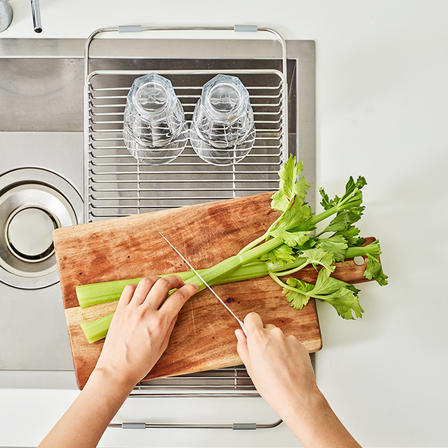 무디타 304 스테인리스 싱크 플레이트 슬라이딩 그릇 식기건조대 / 싱크대 선반