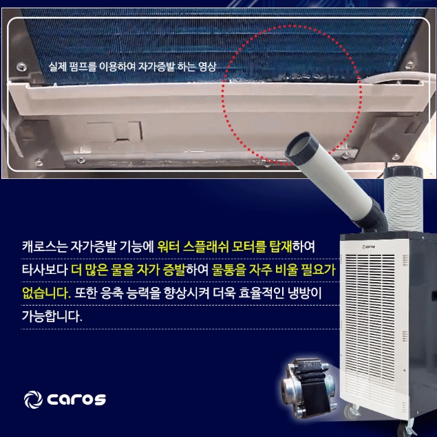 캐로스 대형 냉방기 3구 작업장 냉풍기 공장 냉풍기 휴게소 냉풍기 - 상세 이미지 2