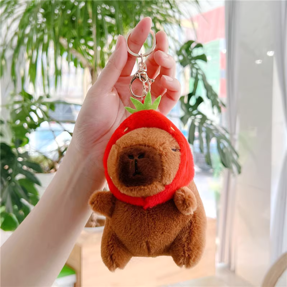 카피바라 인형 키링 콧물 카피바라 열쇠고리 가방꾸미기 - 상세 이미지 5