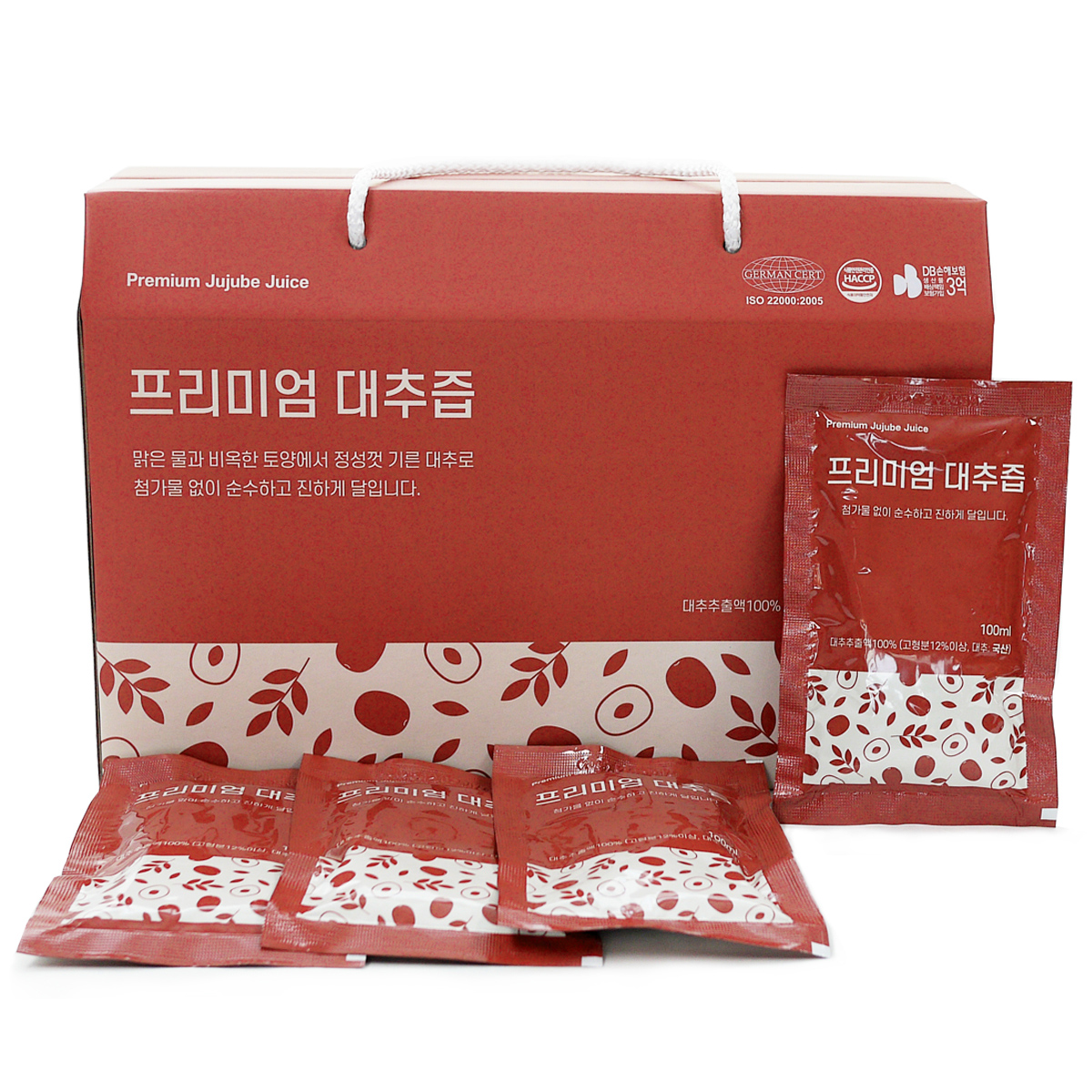 구록원 프리미엄 대추즙 100ml 30포 대추 엑기스 100% 제품 이미지