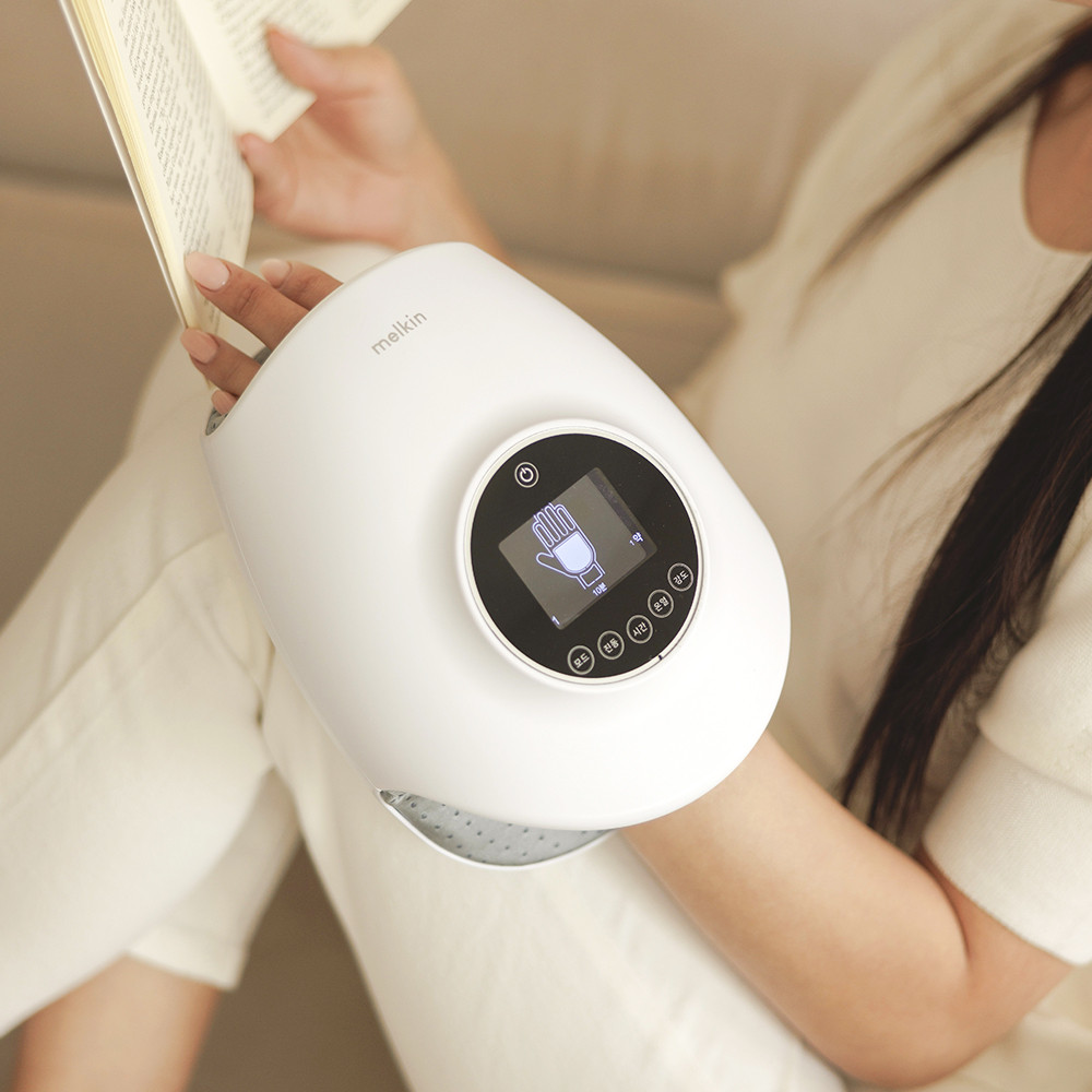 멜킨 하루 손마사지기 무선 손목 손가락 온열 핸드 공기압 안마기 임산부 부모님 선물 제품 이미지