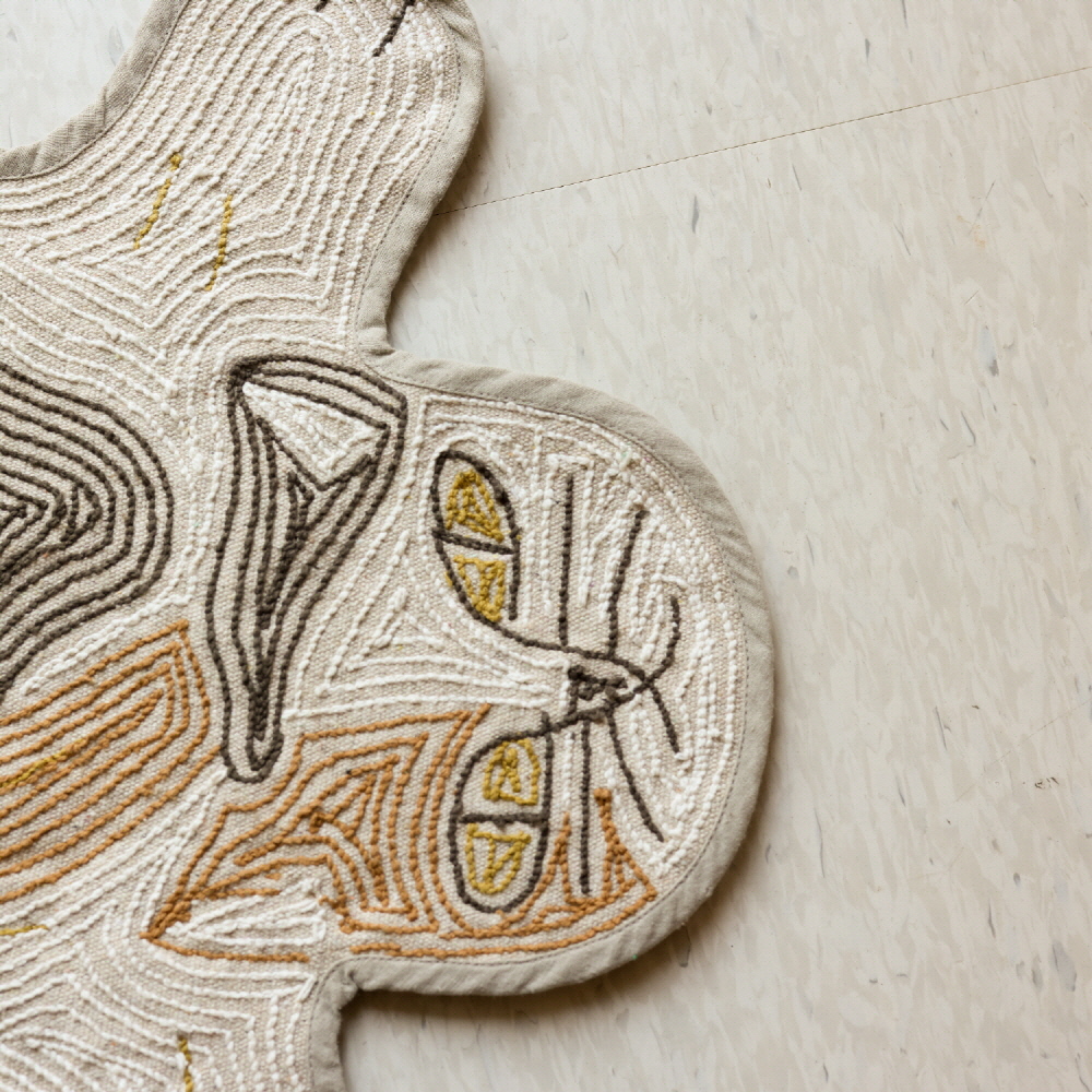 즐거운 동물원 순면 스몰 발매트 미케 고양이