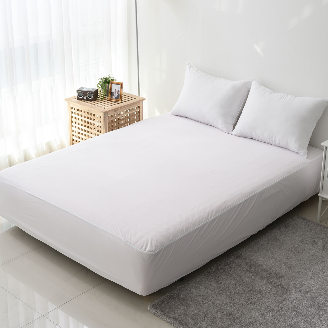 국내제작 고탄력 방수 진드기차단 매트리스 침대 커버 슈퍼싱글 SS