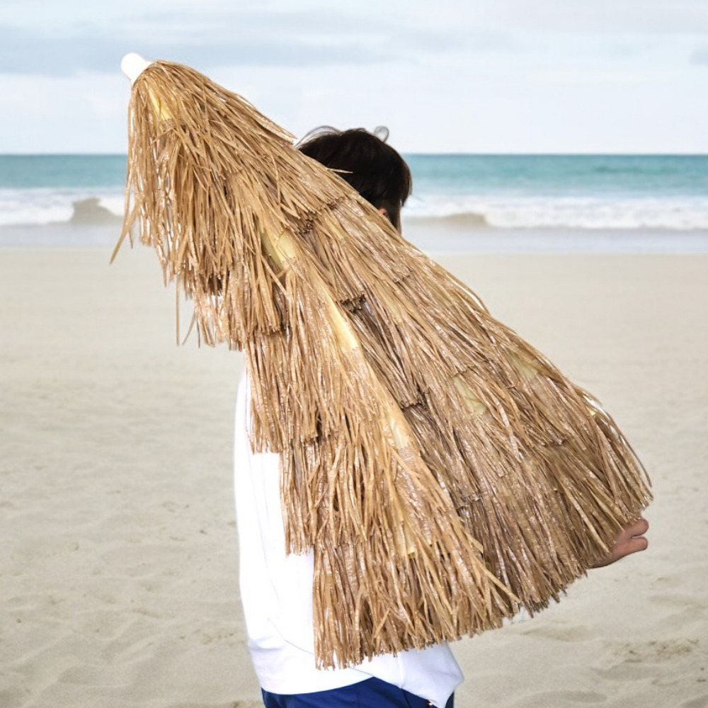 하와이안 라탄 파라솔 레이빌라 대형 밀짚 캠핑 감성 휴대용 비치 밀집 초가