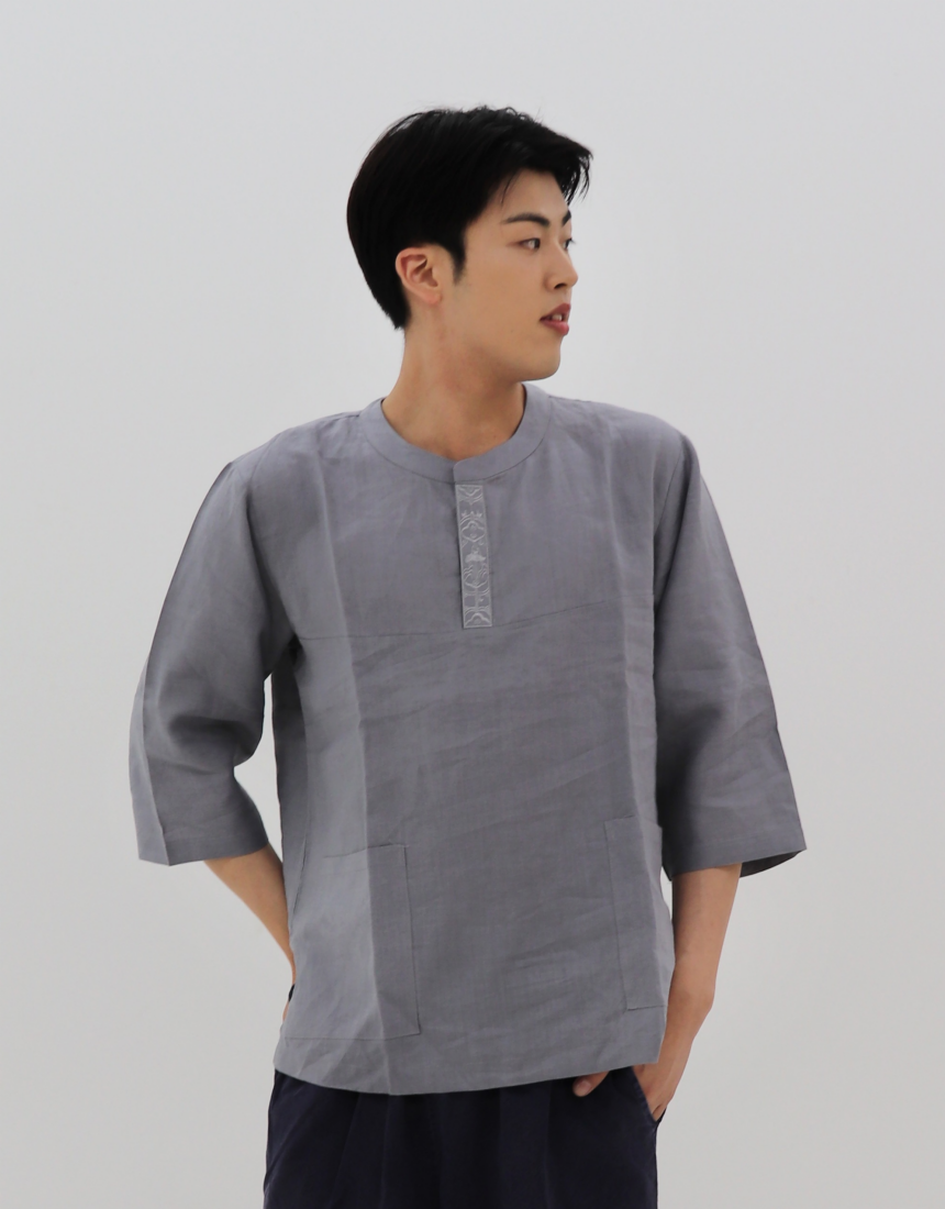 마 티셔츠 단품 남자 남성 생활한복 개량한복 이미지 6