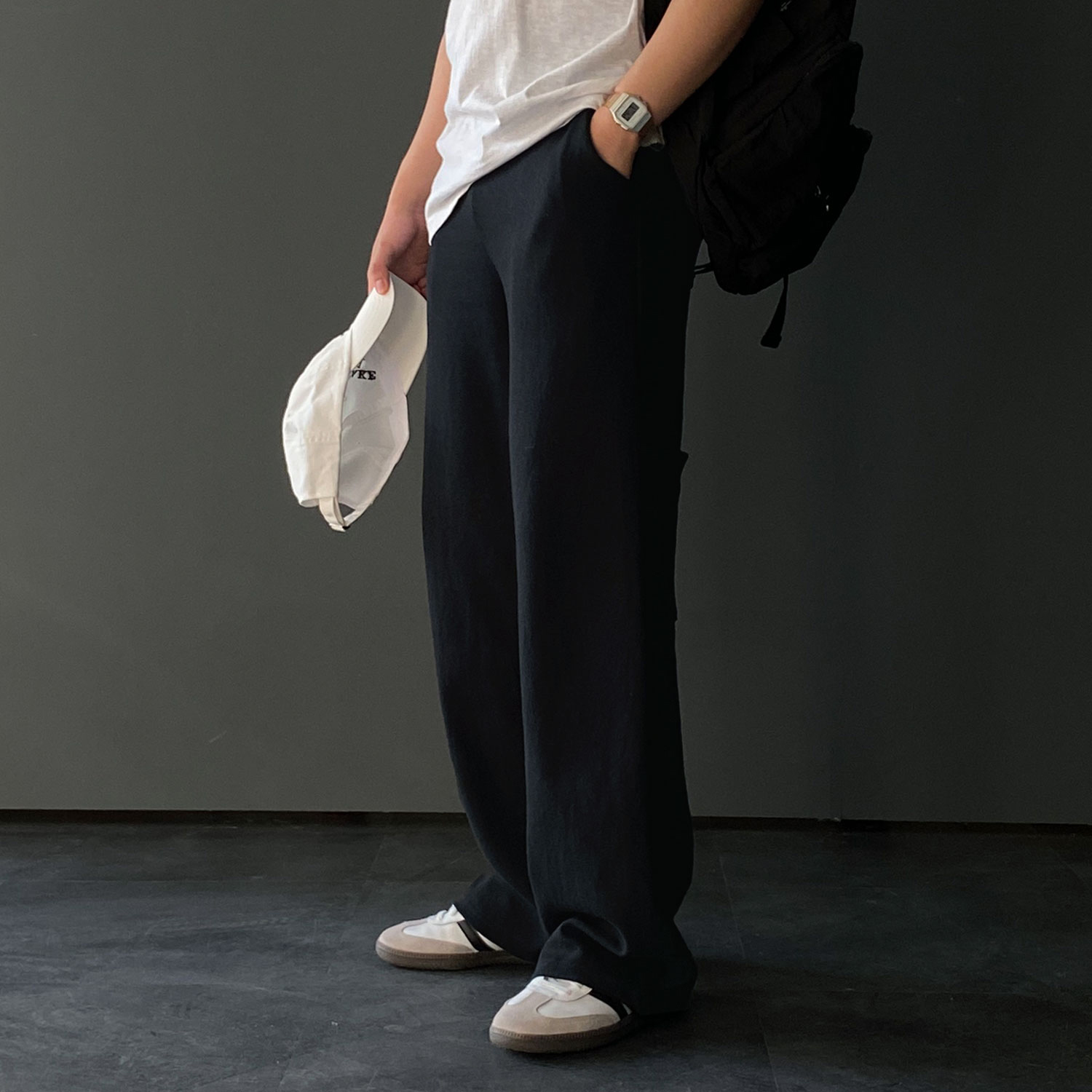 카펜터팬츠 남자와이드팬츠 스웨트팬츠 - 상세 이미지 5