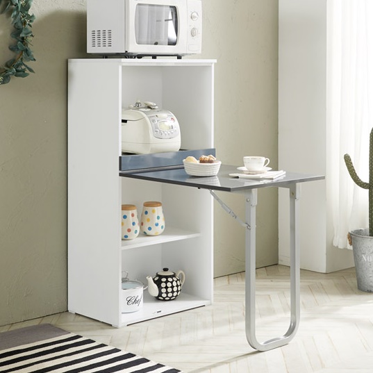 밥솥 선반 식탁 겸 렌지대 전자레인지장 식탁