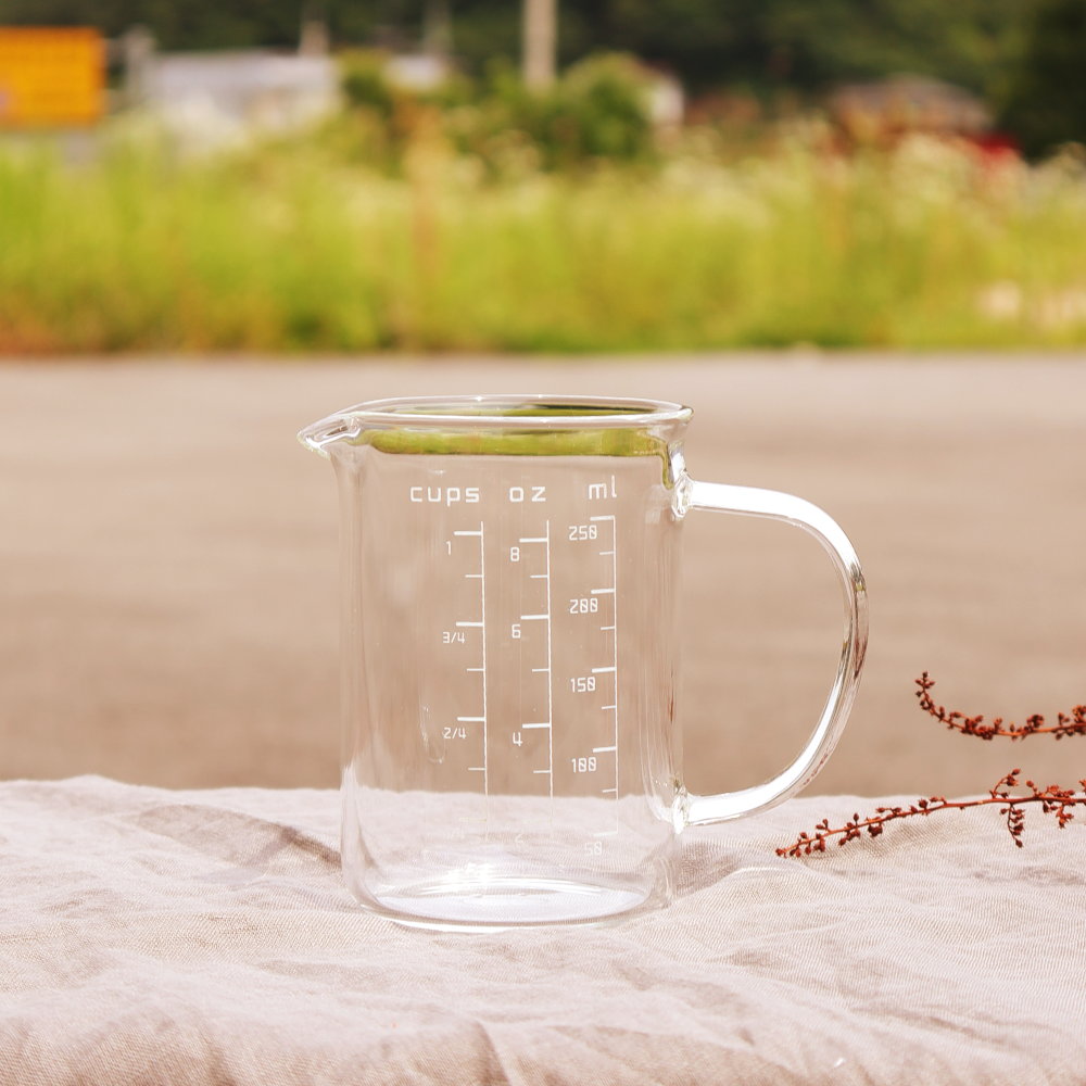 엘솜 인생 계량컵 내열 유리 머그 비커 250ml - 상세 이미지 5