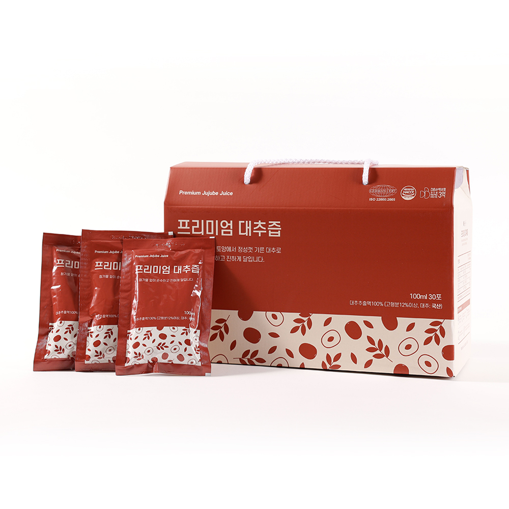 구록원 프리미엄 대추즙 100ml 30포 대추 엑기스 100% 이미지 3
