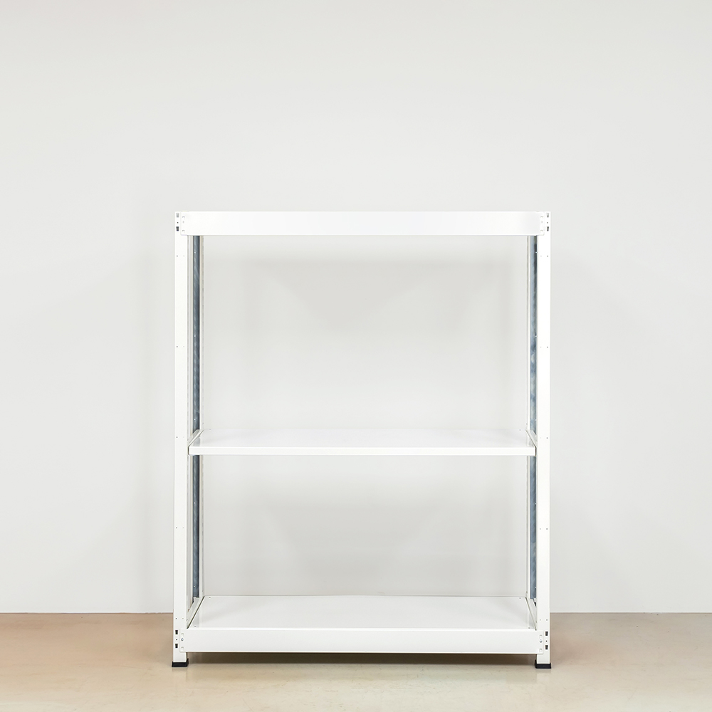 스타크 3단 와이드 수납 선반 철제 철재 조립 랙 다용도 경량렉 1200x300x1500