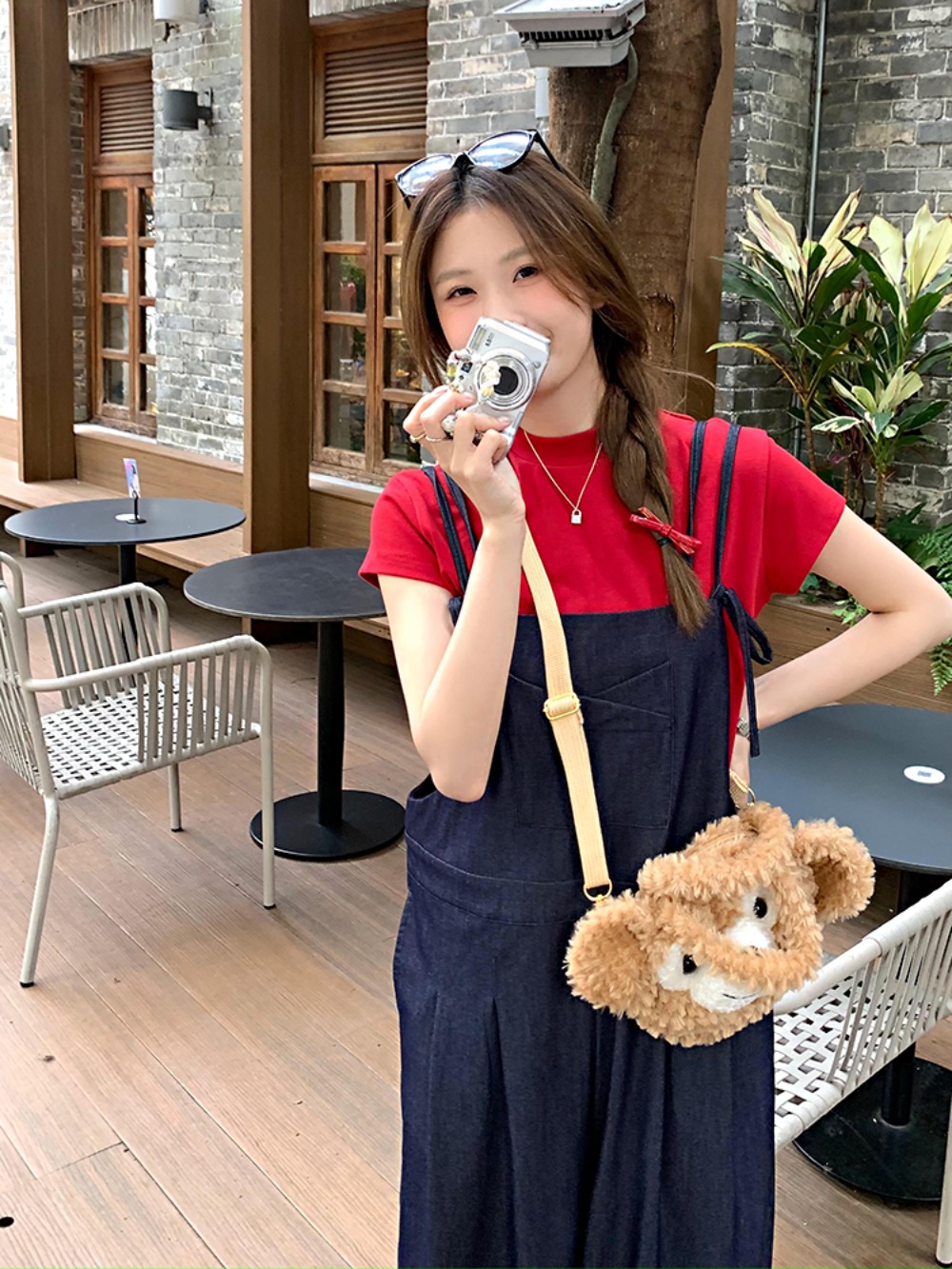 런닝맨 709회 송지효 멜빵팬츠 와이드 오버롤 의상 옷 패션 - 상세 이미지 4