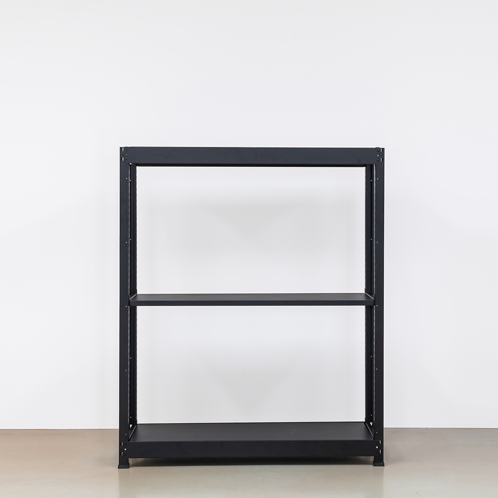 스타크 3단 와이드 수납 선반 철제 철재 조립 랙 다용도 경량렉 1200x300x1500