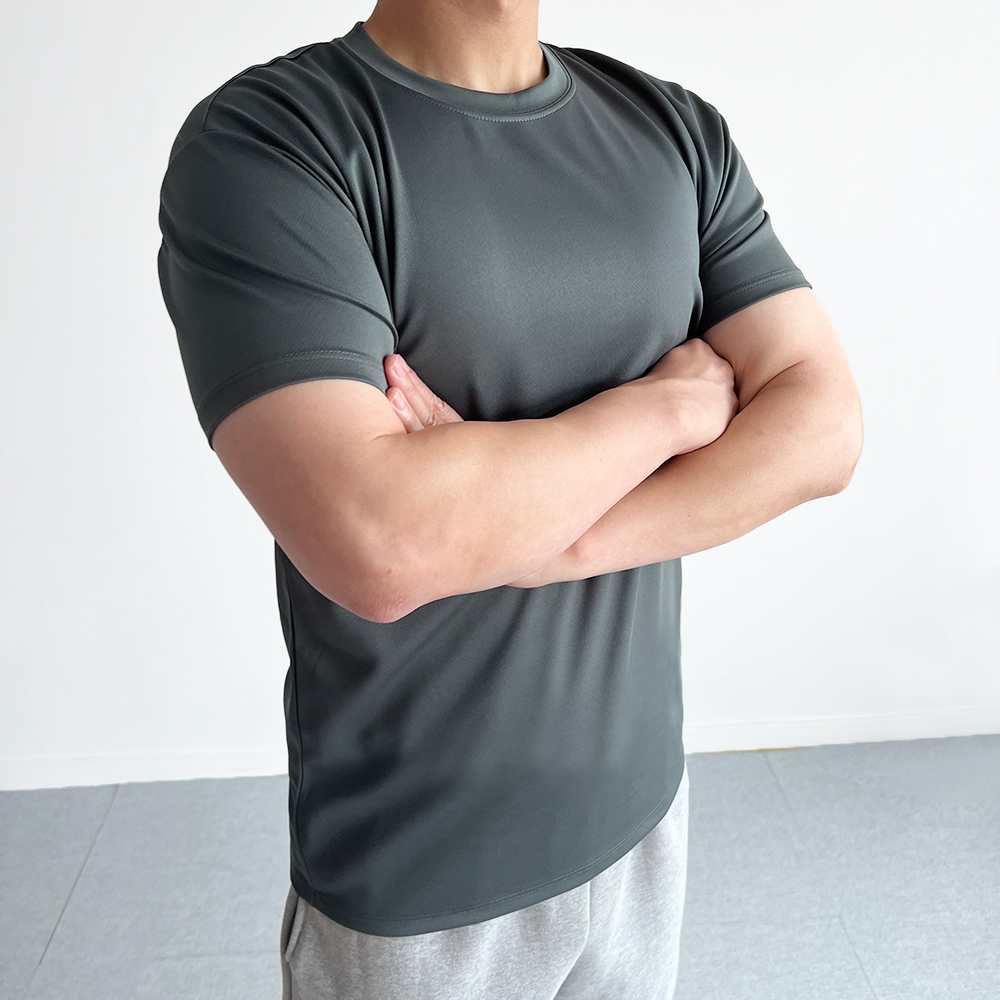 1+1 남자쿨티셔츠반팔 쿨반팔티 머슬핏 이미지 7