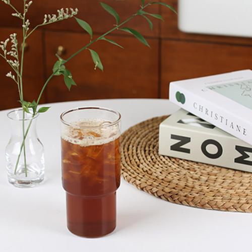SJ 델리 내열유리 블록컵 디자인 머그컵 커피컵 - 메인 이미지