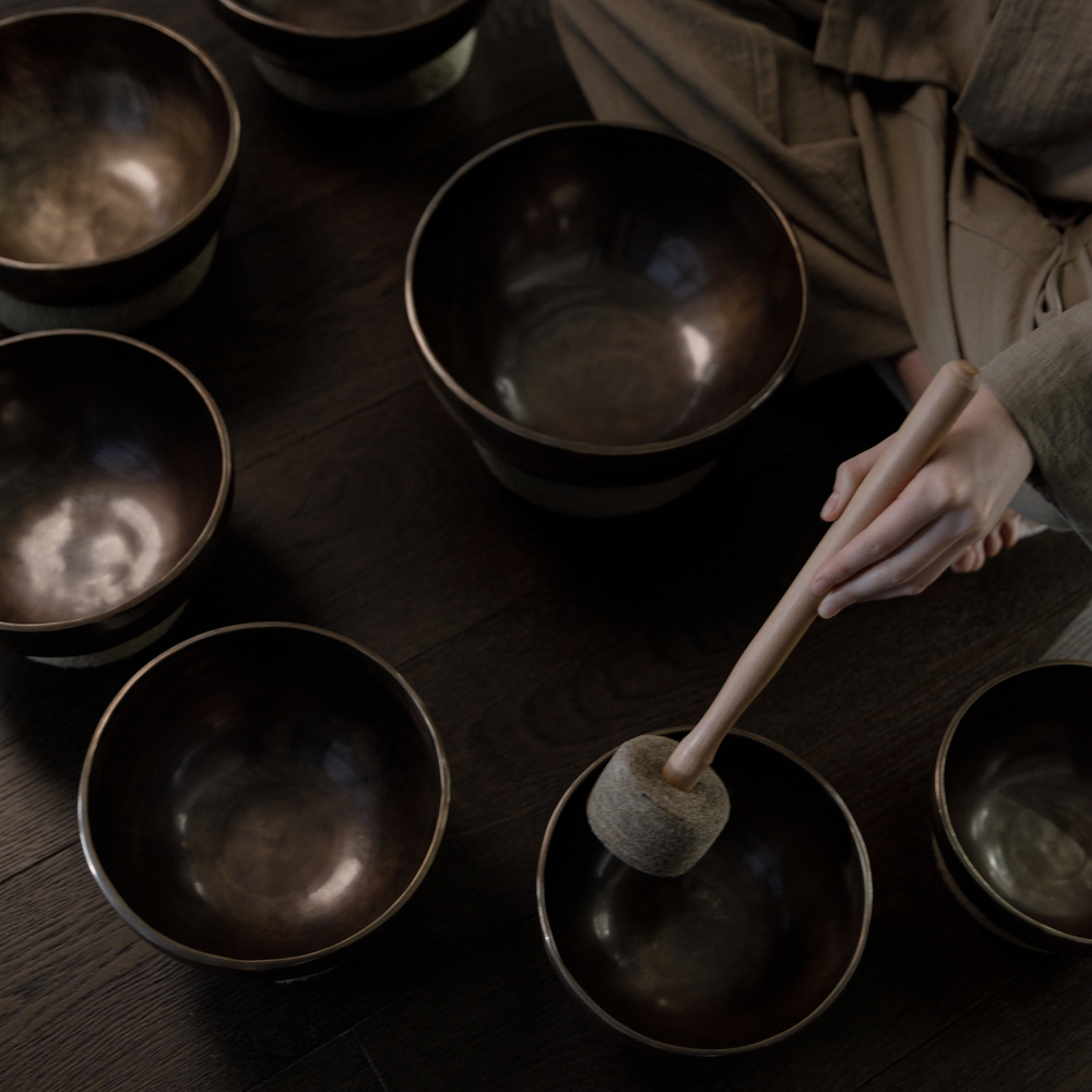 오감소 차크라 싱잉볼 세트 대형 씽잉볼 명상 요가 종 - 상세 이미지 3