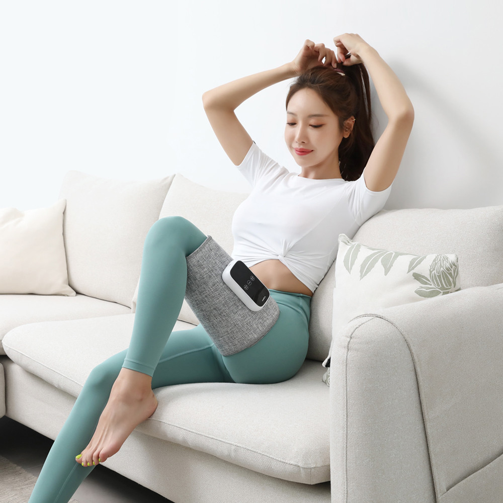 멜킨 엘프리 허벅지 공기압 마사지기 온열 다리 안마기 붓기 부종 임산부 선물 싱글 M/L - 메인 이미지