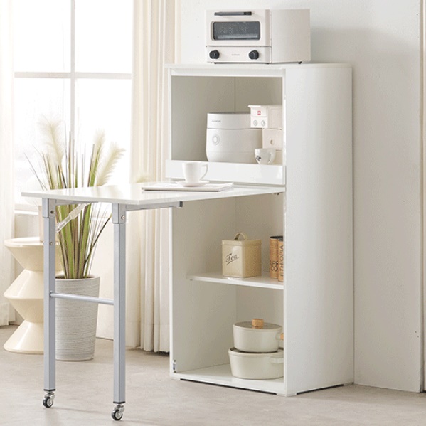 전자레인지장 식탁 겸 렌지대 밥솥 선반 식탁