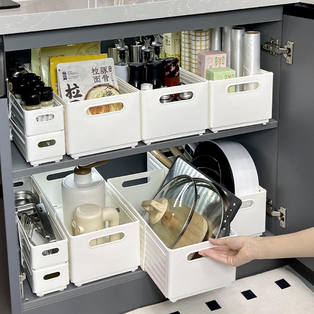 길이조절 정리함 펜트리 수납함 슬라이딩 옷정리트레이 옷장정리 서랍 칸막이 틈새 보관함 소