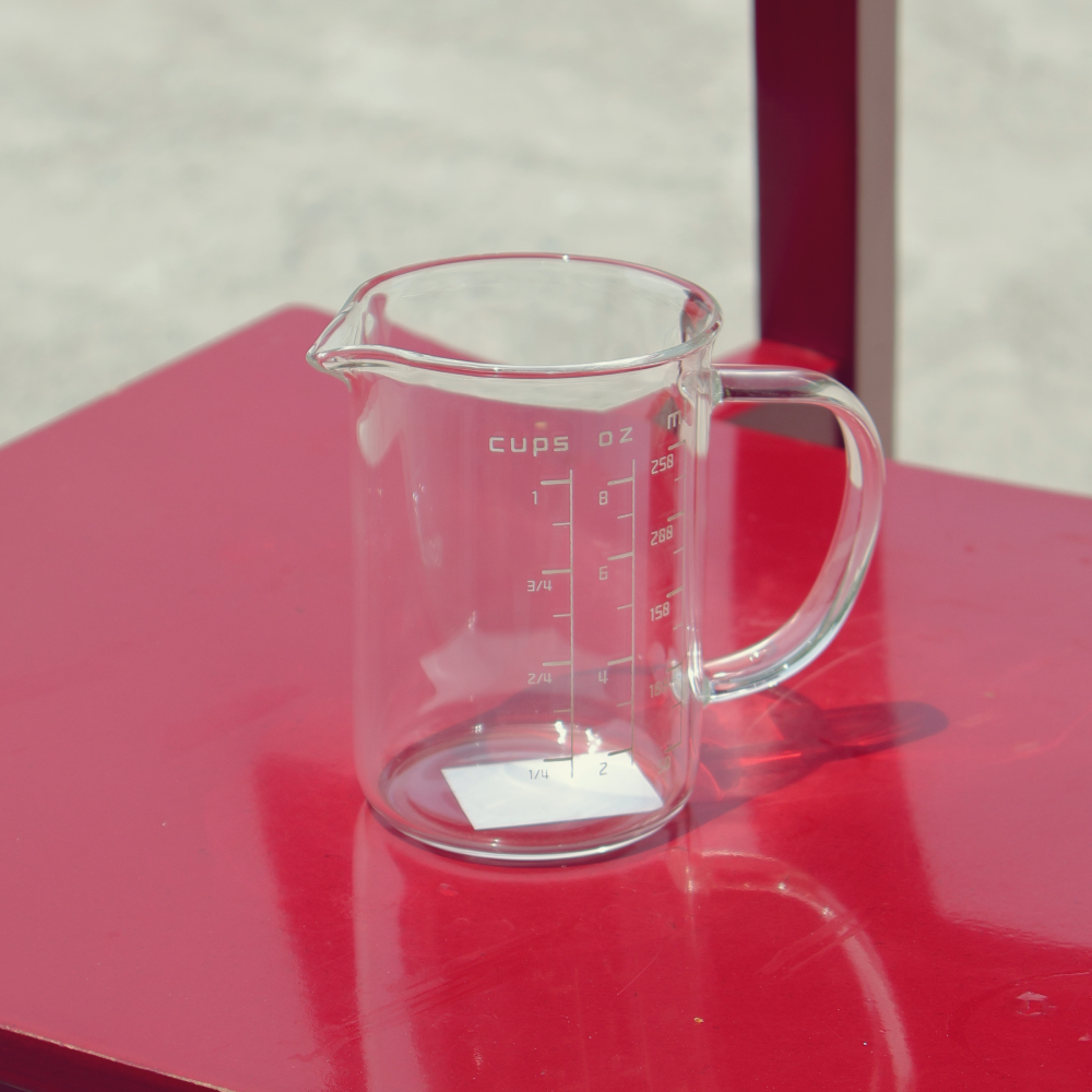 엘솜 인생 계량컵 내열 유리 머그 비커 250ml - 메인 이미지