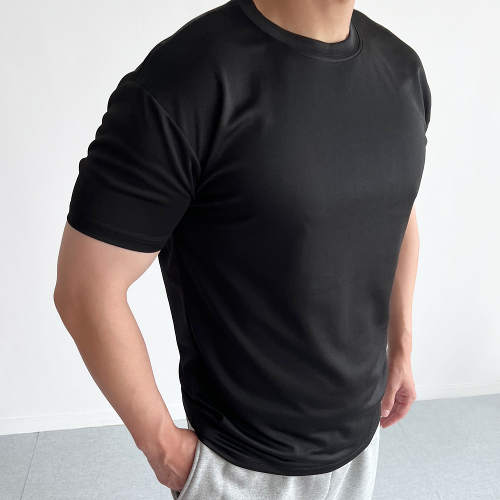 1+1 남자쿨티셔츠반팔 쿨반팔티 머슬핏 이미지 8