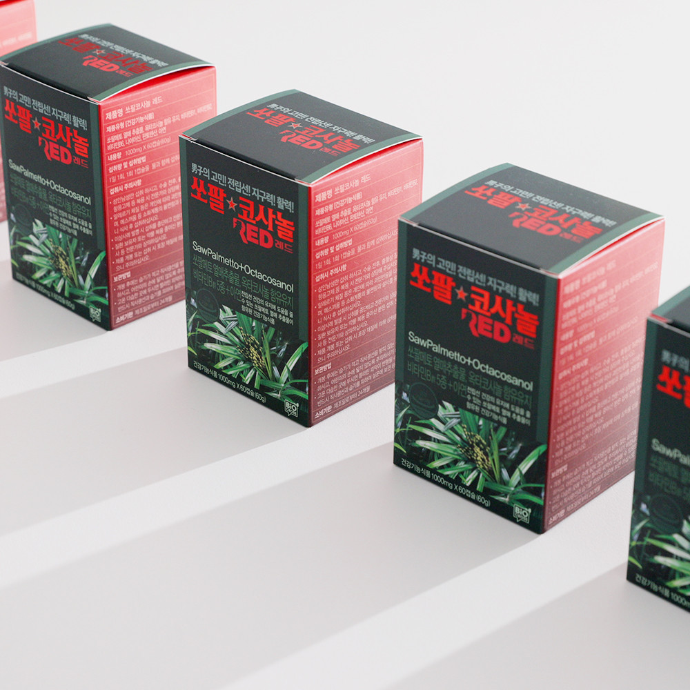 바이오크로스 남진 쏘팔코사놀 1000mg 그린 4개월분 쏘팔메토 골드 옥타코사놀