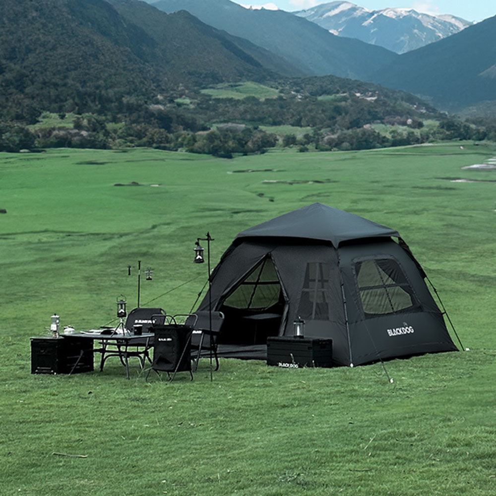 네이처하이크 블랙독 원터치 자동 오토 텐트 피크닉 백패킹 캠핑 블랙코팅 블랙
