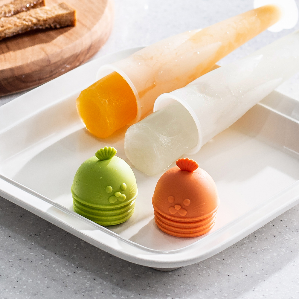 국산 플라이토 실리콘 아이스크림 모양틀 샤베트 아이스바 얼음틀 몰드 만들기 메이커 동물