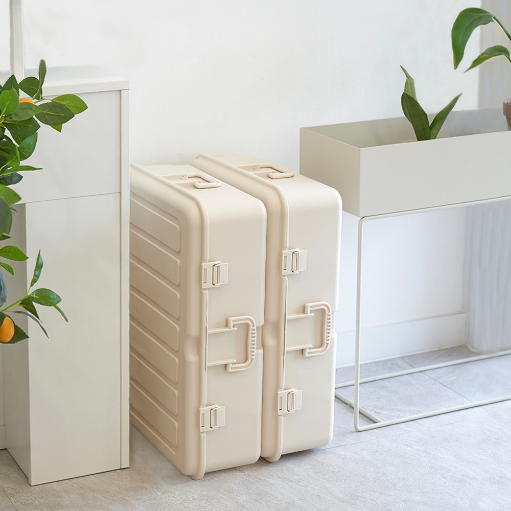 블랑 캐리어형 의류보관함 2개세트 이불 정리 가방 침대밑 옷 수납함 언더베드