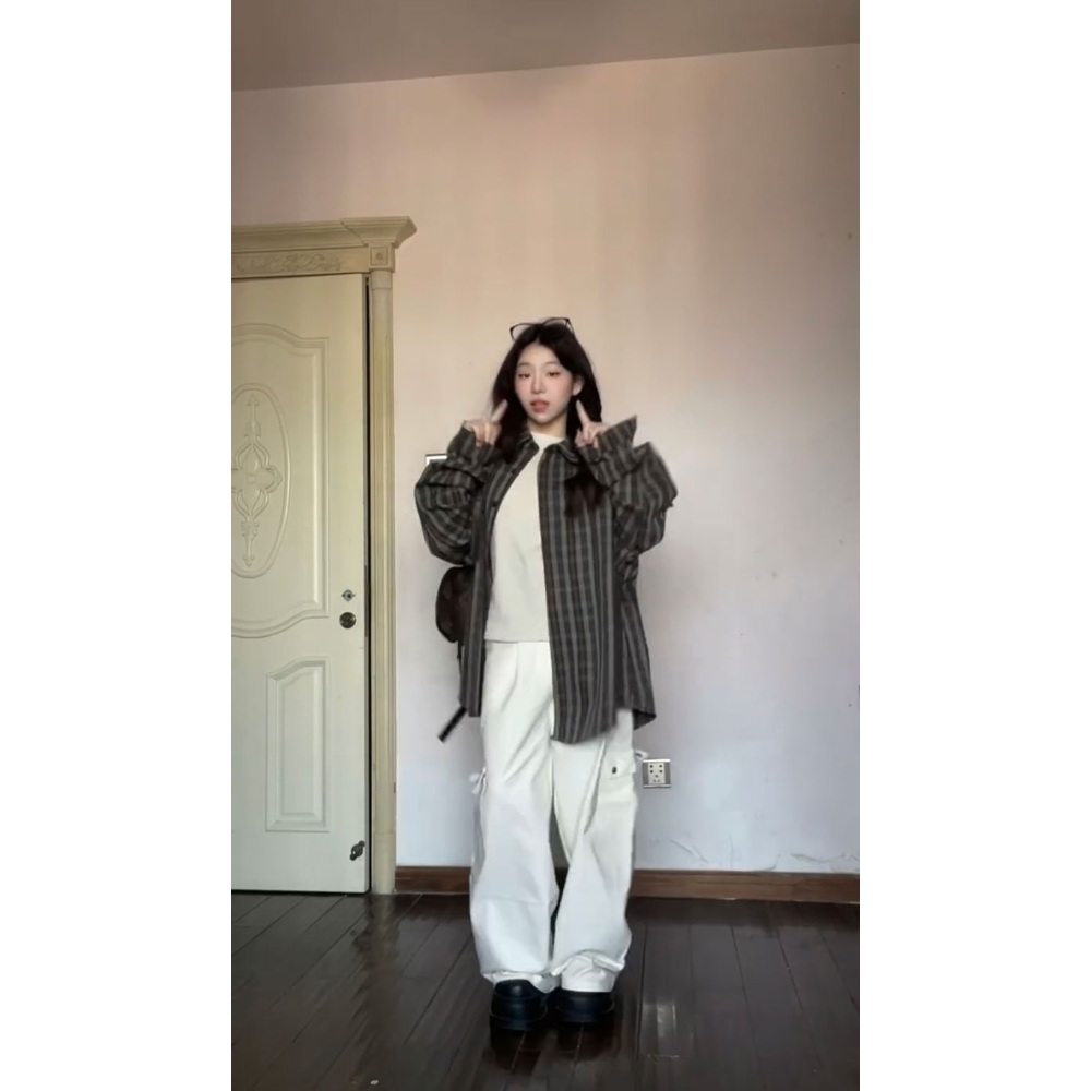 지락이의 뛰뛰빵빵 이영지 셔츠 블라우스 복고풍 너드 의상 옷 패션 - 상세 이미지 5