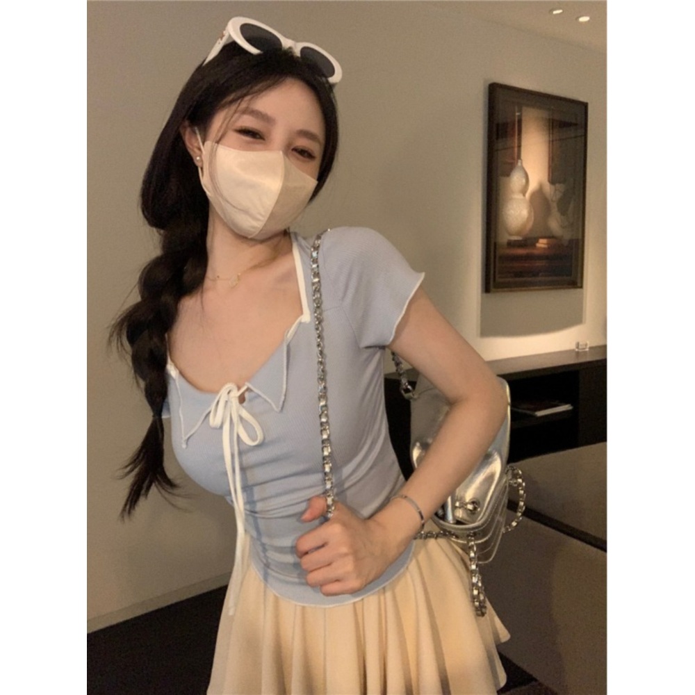 미녀와 순정남 26회 공마리 한수아 티셔츠 브이넥 발레코어 의상 옷 패션 - 상세 이미지 4