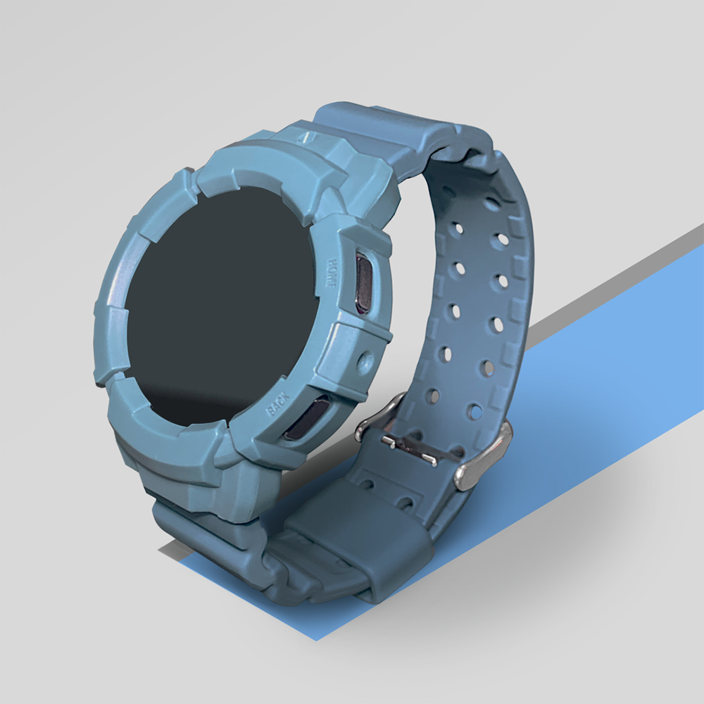 TXLX 갤럭시워치 일체형 스트랩 워치 7 6 5 4 호환 풀커버 세트 20 40 44 mm - 상세 이미지 5