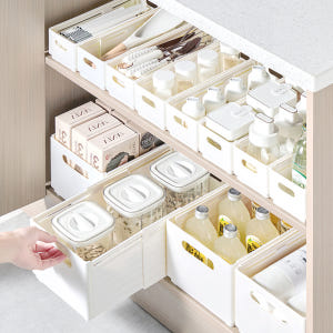 3P+3P 길이조절 정리함 펜트리 수납함 주방 냉장고 서랍 옷장 수납 박... 실사용 후기 | 효과 있을까? - 상품 이미지 2