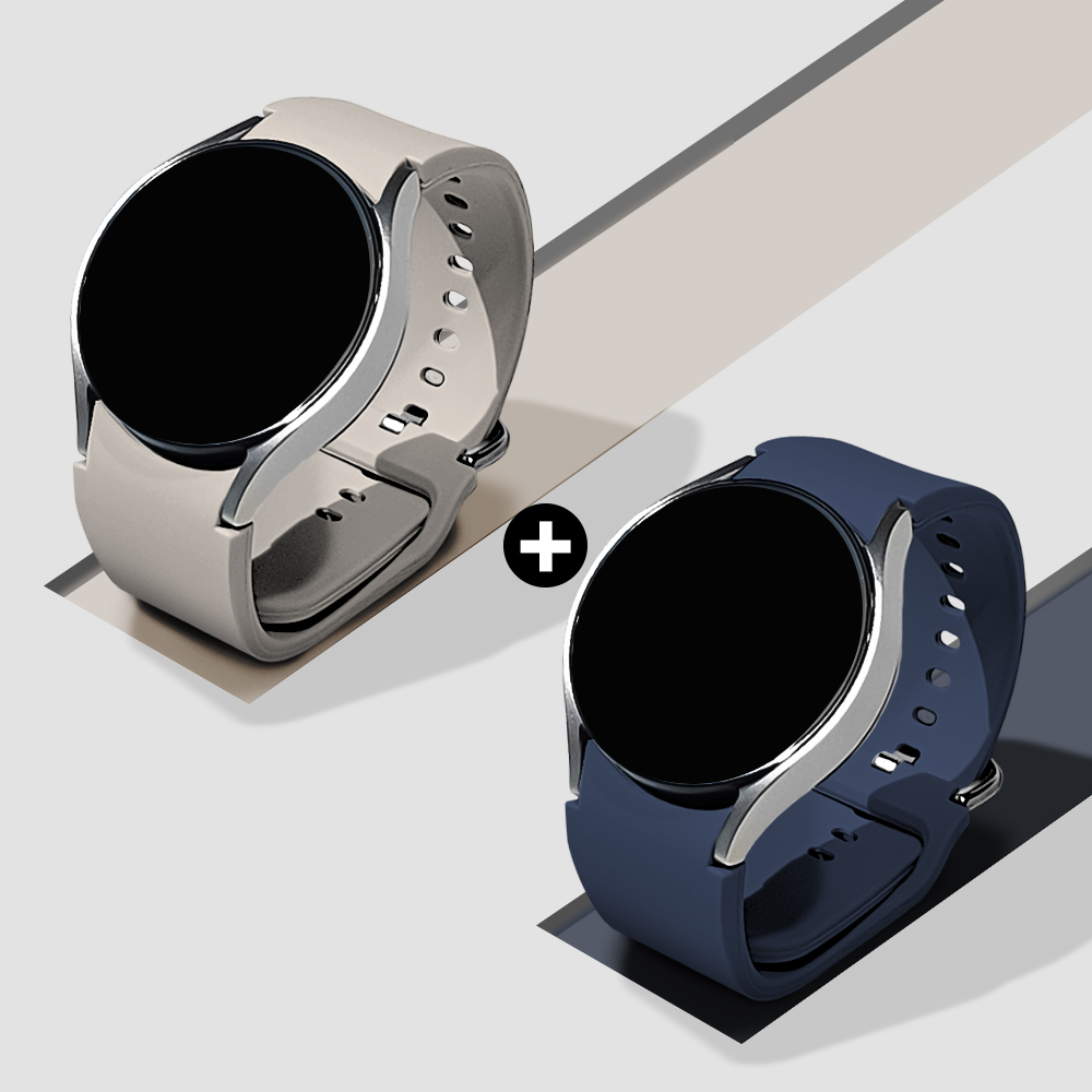 1+1 TXLX 갤럭시워치 7 6 5 4 실리콘 스트랩 밴드 40mm 44mm 45mm 47mm