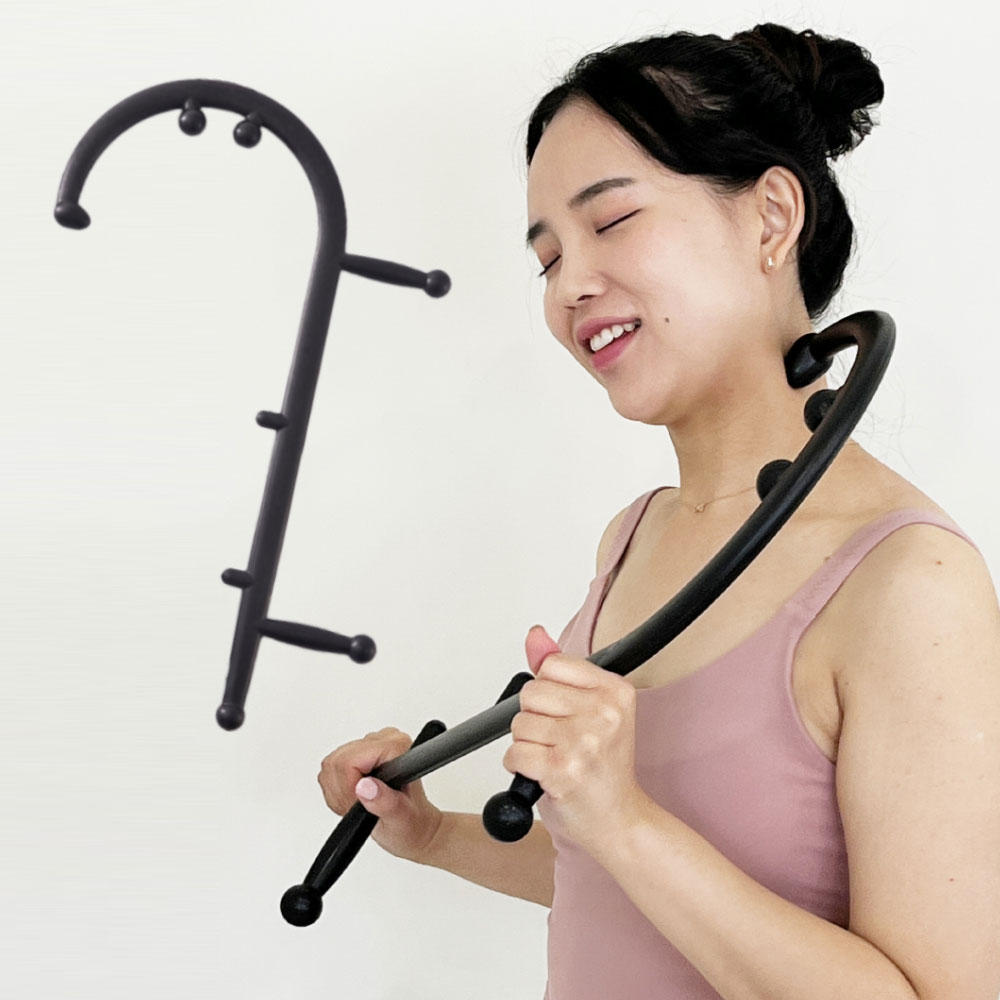 갈고리 안마기 안마봉 지압 봉 마사지 스틱 지압기 어깨 등 승모근 괄사 제품 이미지