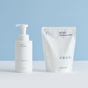 [유통기한 임박] 핸드워시 손세정제 500ml+리필 400ml 2개 솔직 후기 | 피부 타입별 분석 - 상품 이미지 1