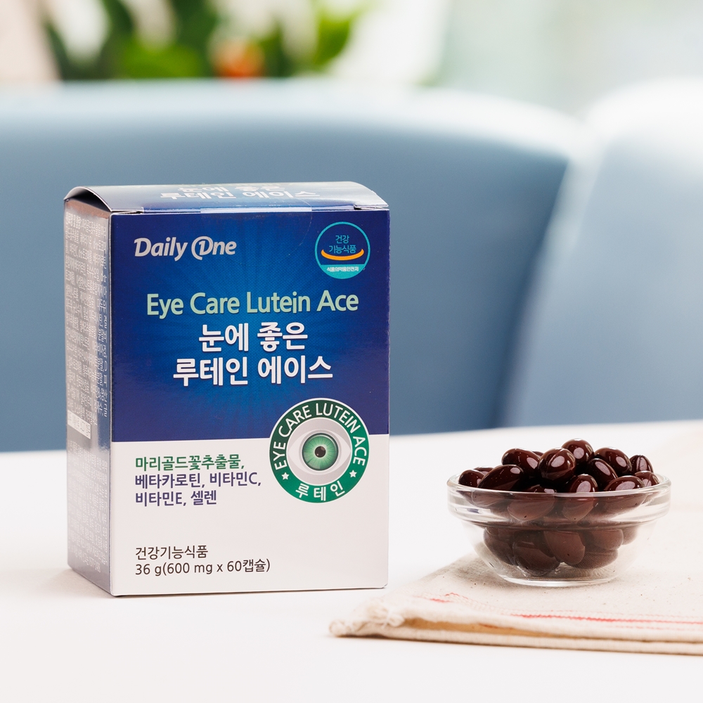 데일리원 눈에 좋은 루테인 에이스 눈건강 영양제 60캡슐, 1개 - 상세 이미지 2