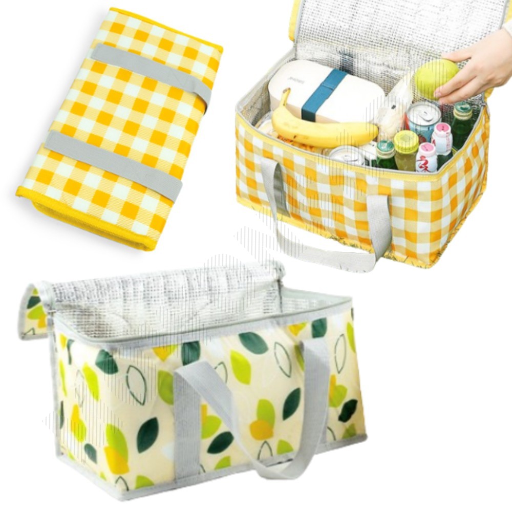 보냉백가방 손잡이 보냉팩 주머니 은박 사각보냉백