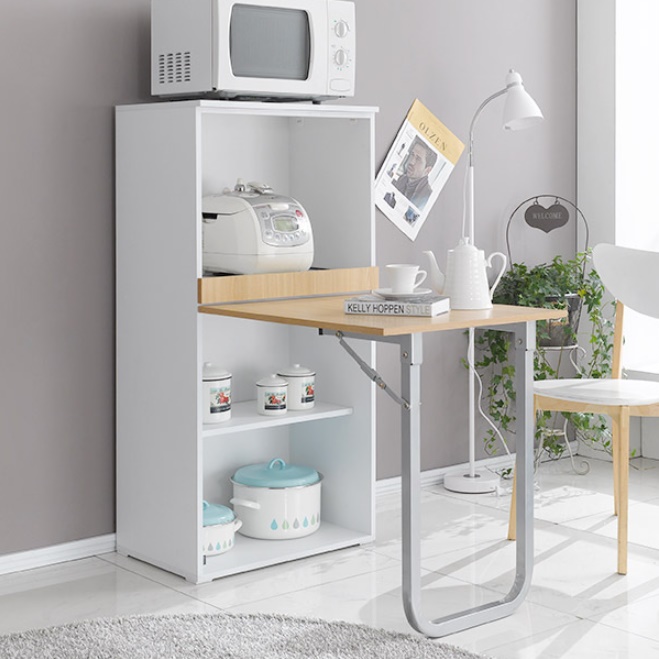 접이식 렌지대 겸 식탁 겸 수납장 주방 레인지 수납