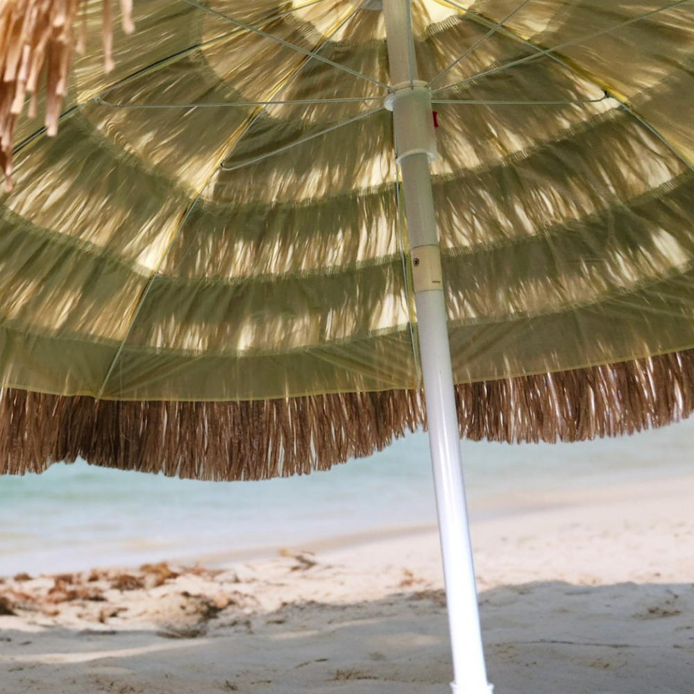 하와이안 라탄 파라솔 레이빌라 대형 밀짚 캠핑 감성 휴대용 비치 밀집 초가