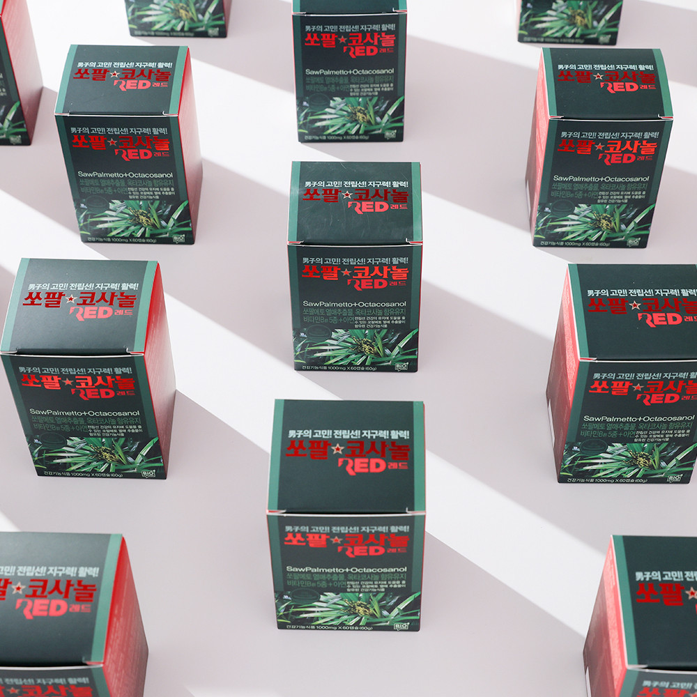 바이오크로스 남진 쏘팔코사놀 1000mg 그린 4개월분 쏘팔메토 골드 옥타코사놀