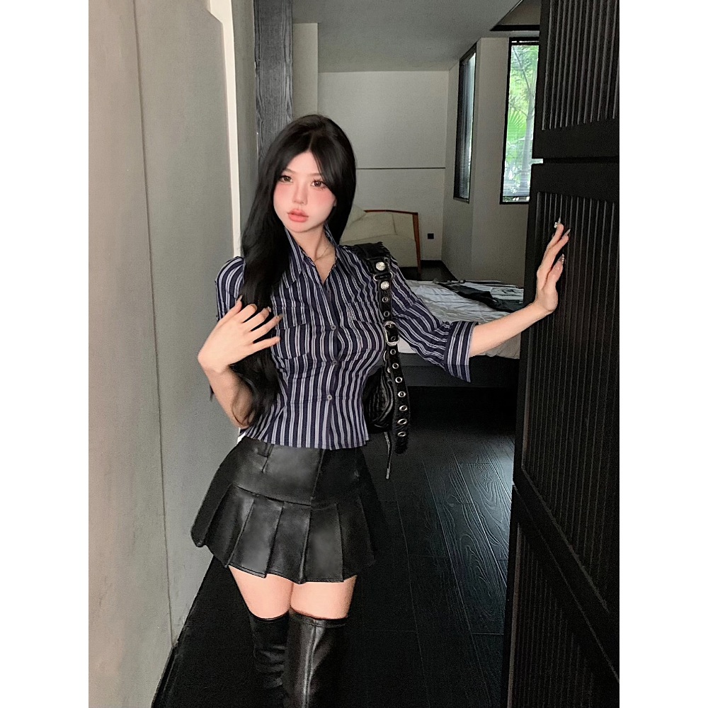 지락이의 뛰뛰빵빵 이영지 셔츠 블라우스 하이틴 하객룩 의상 옷 패션 - 상세 이미지 4