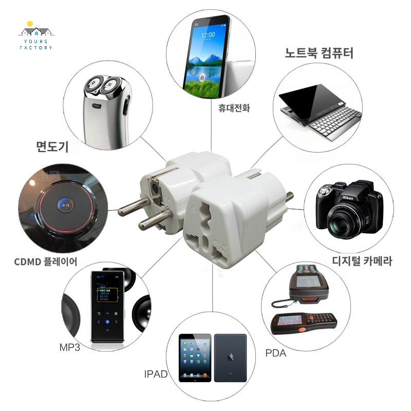 접지 전원 코드 덕헤드 맥북 케이블 연장 - 상세 이미지 4