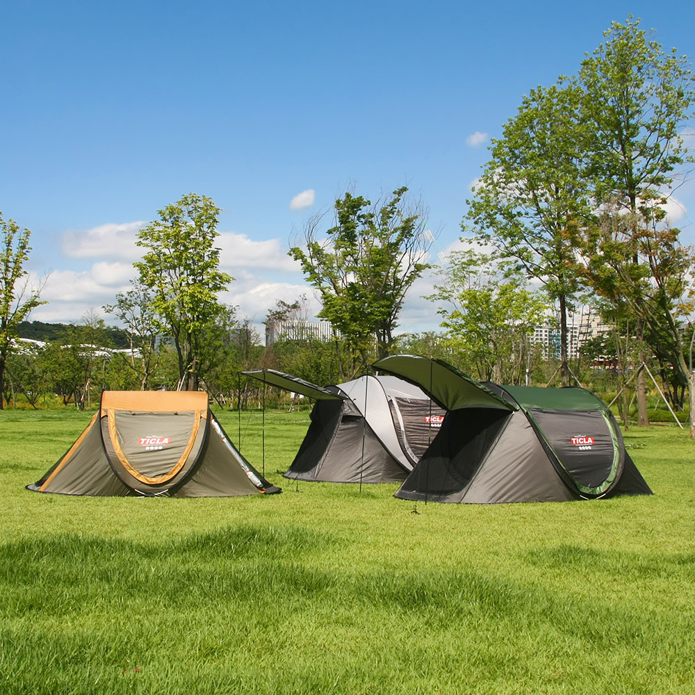 빈슨메시프 티클라 원터치 텐트 오토 베이직 4인용 팝업 캠핑 피크닉텐트