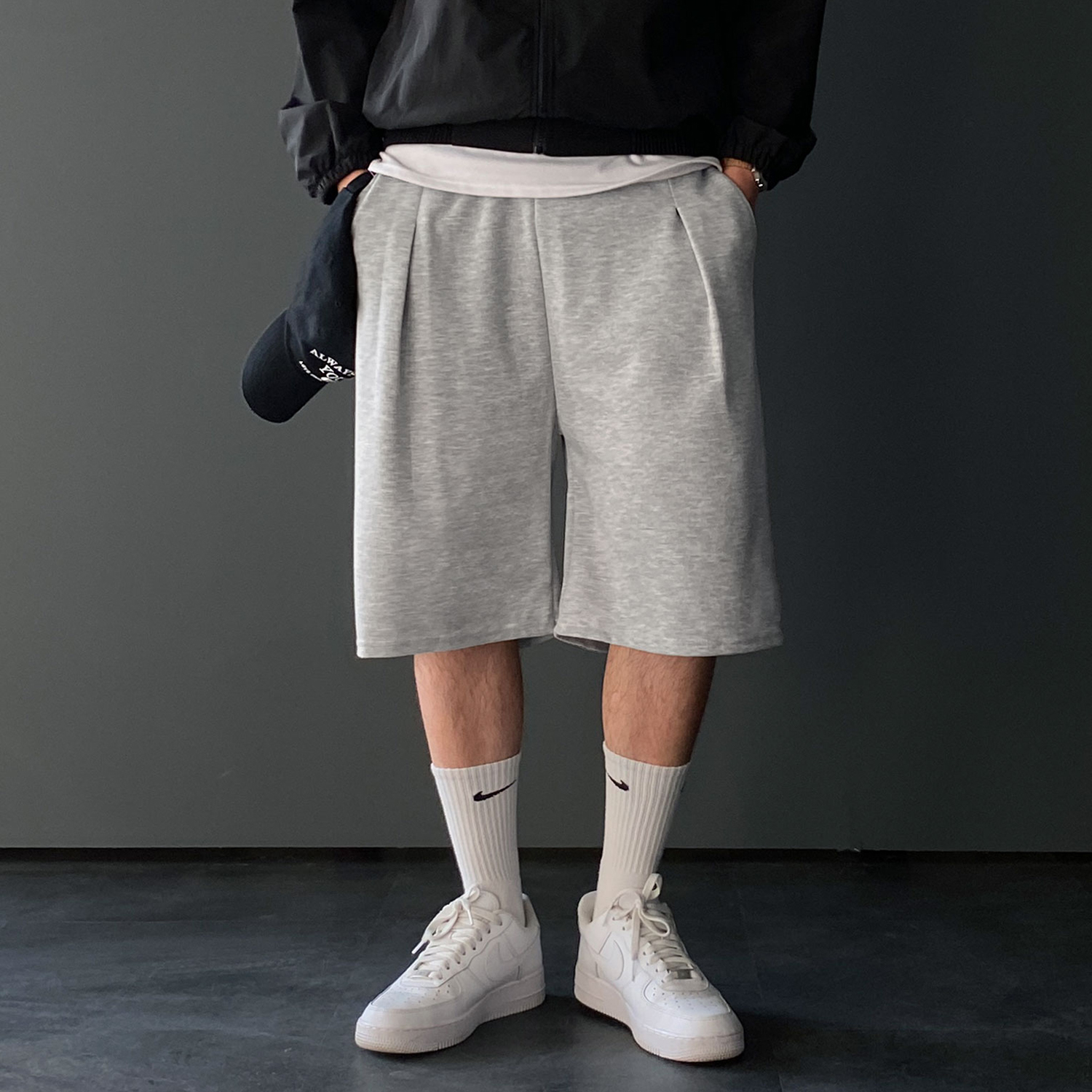 남자버뮤다팬츠 남자와이드반바지 6부반바지 - 상세 이미지 5