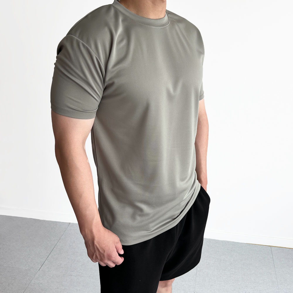 1+1 남자쿨티셔츠반팔 쿨반팔티 머슬핏 - 상세 이미지 2